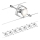 Paulmann 94152 - Komplet 7xGU5,3/10W, popoln kabelski sistem MAC 230V, mat krom
