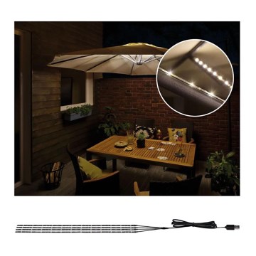 Paulmann 94208 - LED/1,8W Osvetlitev za senčnik PARASOL 5V/USB 1,6m