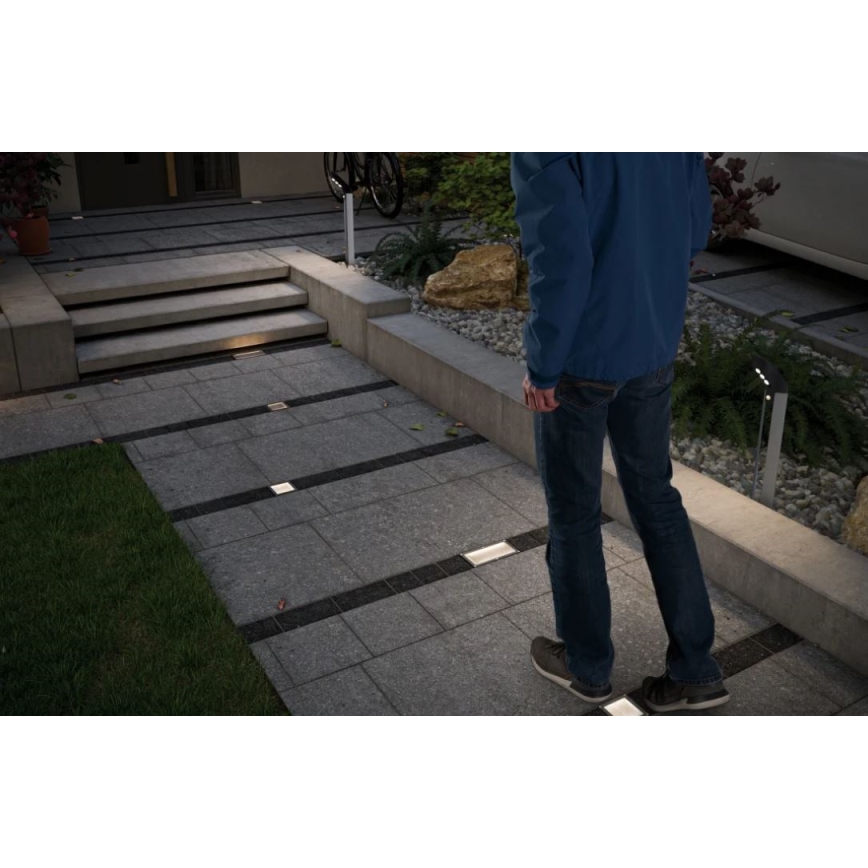 Paulmann 94238 - LED/0,7W IP67 Solarna svetilka za dovozno pot s senzorjem ARON 3,7V 650 mAh