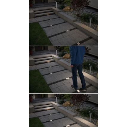 Paulmann 94238 - LED/0,7W IP67 Solarna svetilka za dovozno pot s senzorjem ARON 3,7V 650 mAh