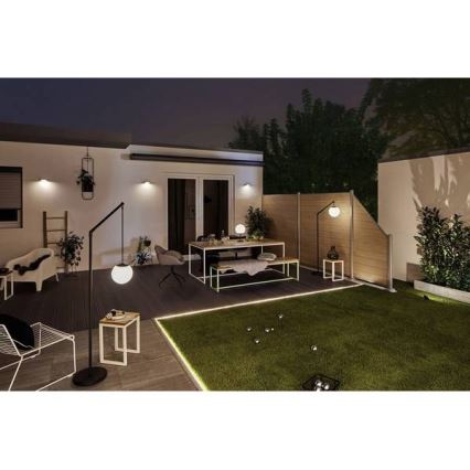 Paulmann 94246 - LED/1,2W IP44 Zunanja solarna svetilka s senzorjem RYSE 3,7V 1800 mAh