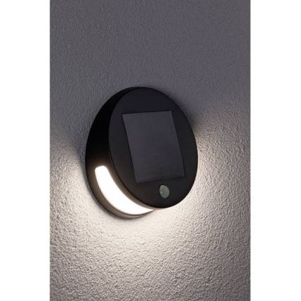 Paulmann 94265 - LED/3W IP44 Zunanja solarna svetilka s senzorjem HELENA 3,7V 1800 mAh
