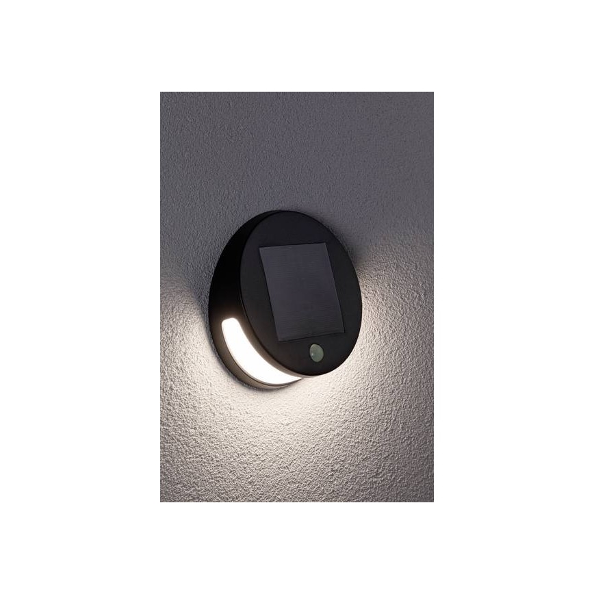 Paulmann 94265 - LED/3W IP44 Zunanja solarna svetilka s senzorjem HELENA 3,7V 1800 mAh