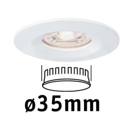Paulmann 94298 - LED/4W IP44 Kopalniška vgradna svetilka COIN 230V
