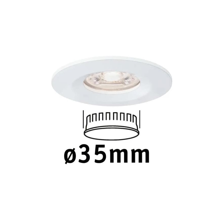 Paulmann 94298 - LED/4W IP44 Kopalniška vgradna svetilka COIN 230V