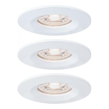 Paulmann 94299 - SET 3xLED/4W IP44 Kopalniška vgradna svetilka NOVA 230V