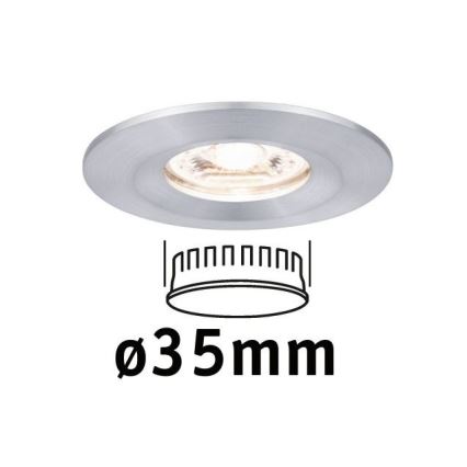 Paulmann 94304 - LED/4W IP44 Kopalniška vgradna svetilka COIN 230V