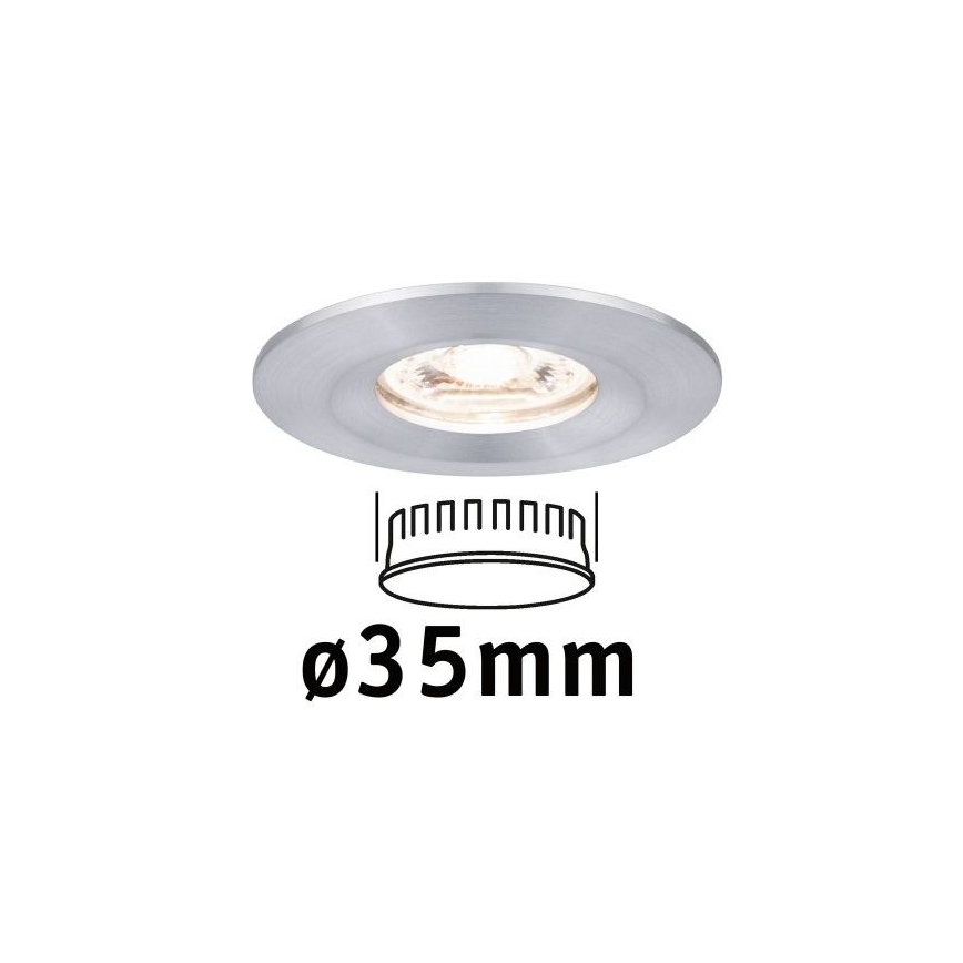 Paulmann 94304 - LED/4W IP44 Kopalniška vgradna svetilka COIN 230V