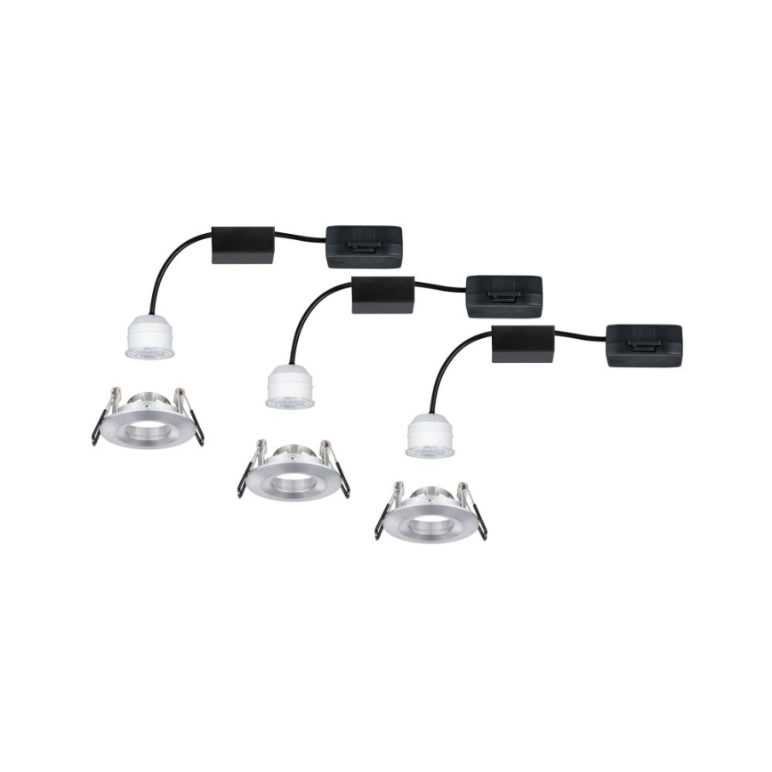 Paulmann 94305 - SET 3xLED/4W IP44 Kopalniška vgradna svetilka NOVA 230V