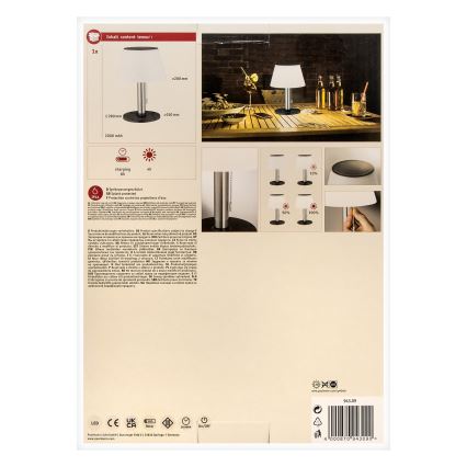 Paulmann 94309 - LED/0,8W IP44 Zatemnitvena solarna svetilka LILLESOL 3,7V 2000 mAh