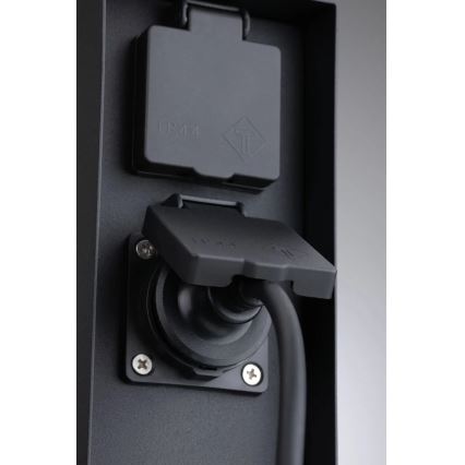 Paulmann 94313 - Zunanji stebriček z vtičnicami RIO 4Z SCHUKO 230V IP44