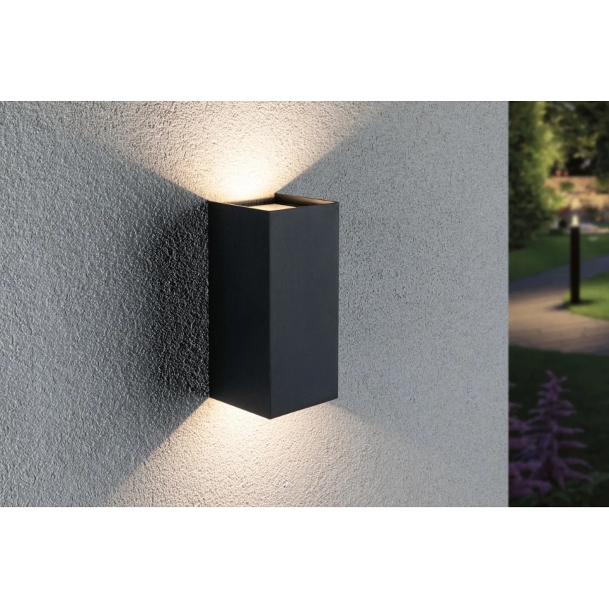 Paulmann 94325 - 2xLED/6,5W IP44 Zunanja stenska svetilka FLAME 230V