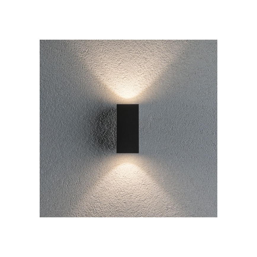 Paulmann 94328 - 2xLED/2,8W IP44 Zunanja stenska svetilka FLAME 230V antracit