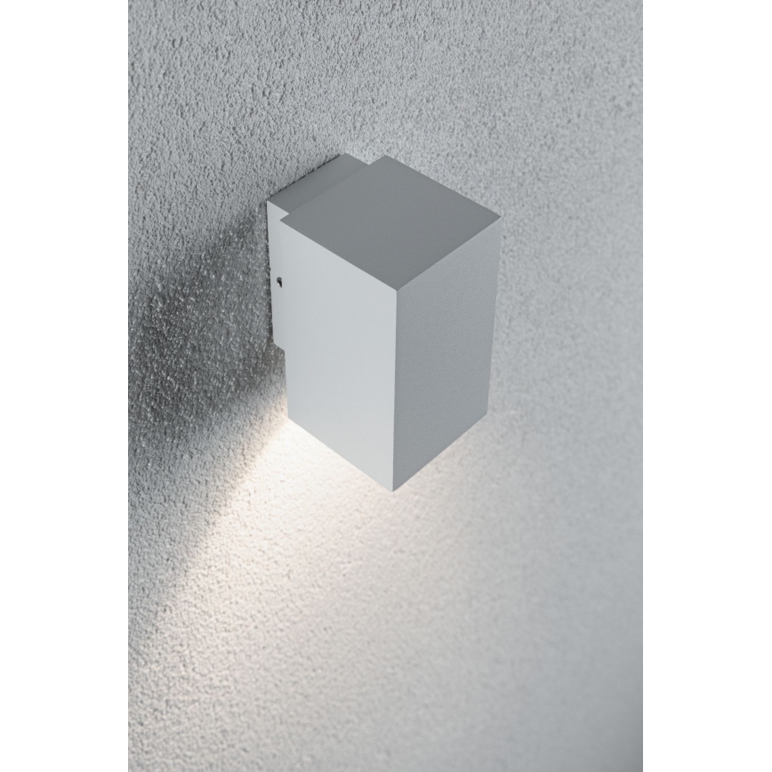 Paulmann 94329 - LED/3,8W IP44 Zunanja stenska svetilka FLAME 230V bela