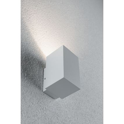 Paulmann 94329 - LED/3,8W IP44 Zunanja stenska svetilka FLAME 230V bela