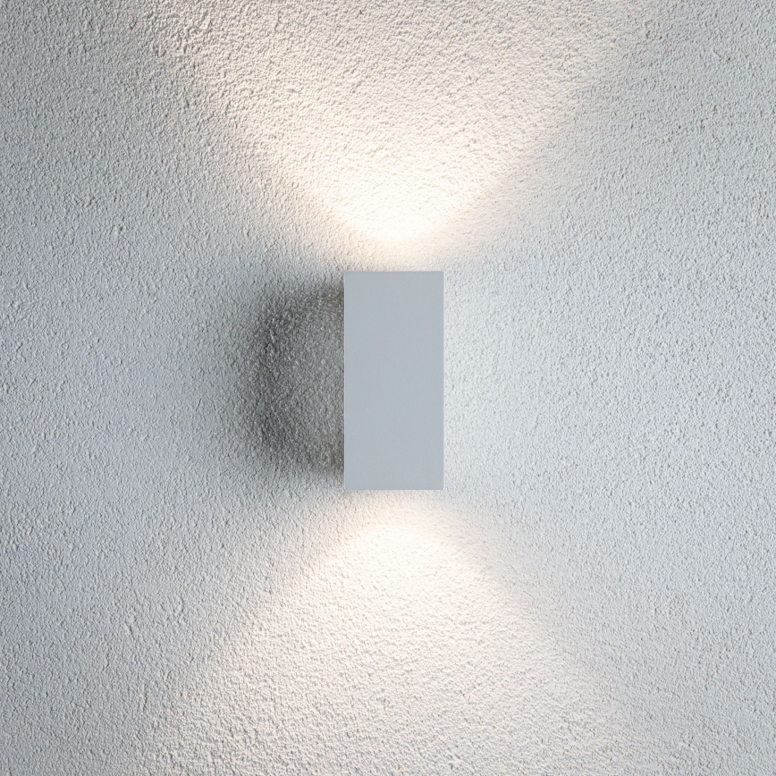 Paulmann 94330 - 2xLED/2,8W IP44 Zunanja stenska svetilka FLAME 230V bela
