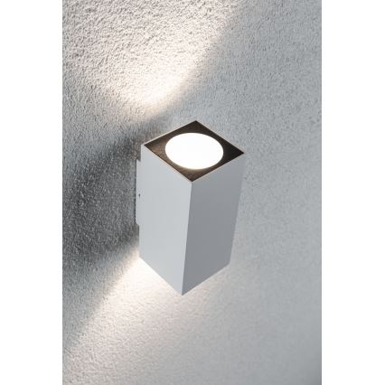 Paulmann 94330 - 2xLED/2,8W IP44 Zunanja stenska svetilka FLAME 230V bela