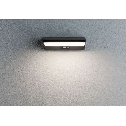 Paulmann 94333 - LED/7,4W IP44 Zunanja stenska svetilka s senzorjem HOUSE 230V