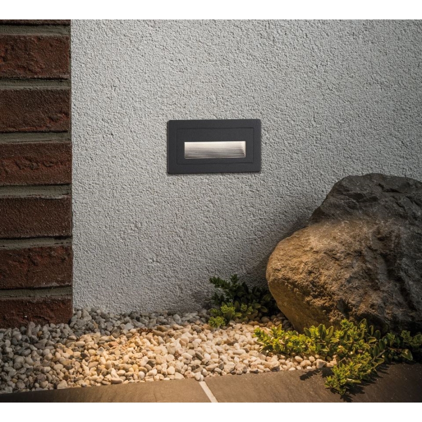 Paulmann 94383 - LED/4W IP44 Zunanja vgradna svetilka LONG 230V