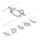Paulmann 94414 - SET 5xLED/4,5W Reflektor za tračni sistem ROUNDMAC 230V sijajni krom