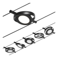 Paulmann 94418 - Komplet 5× LED/4,5 W, kabelski sistem ROUNDMAC 230 V, črn