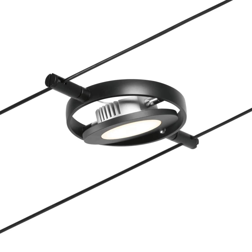 Paulmann 94418 - Komplet 5× LED/4,5 W, kabelski sistem ROUNDMAC 230 V, črn