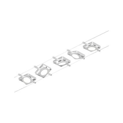 Paulmann 94420 - Komplet 5xLED/4,5W Kompleten kabelski sistem MAC 230V mat krom