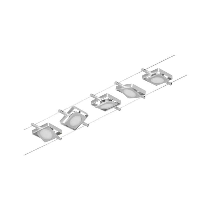 Paulmann 94420 - Komplet 5xLED/4,5W Kompleten kabelski sistem MAC 230V mat krom