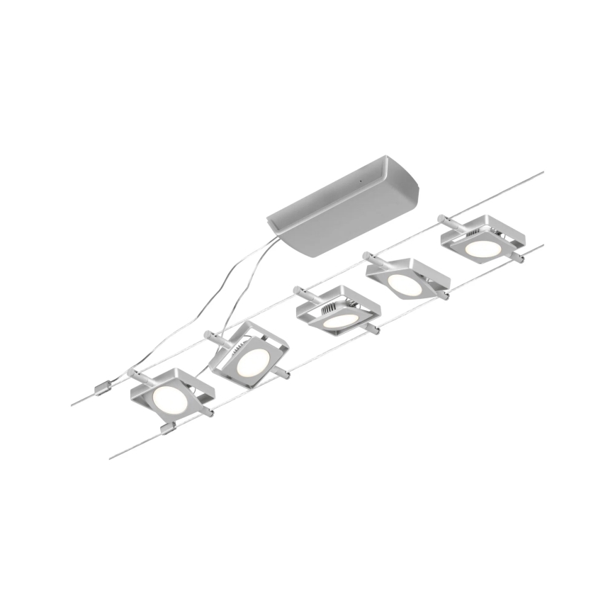 Paulmann 94420 - Komplet 5xLED/4,5W Kompleten kabelski sistem MAC 230V mat krom