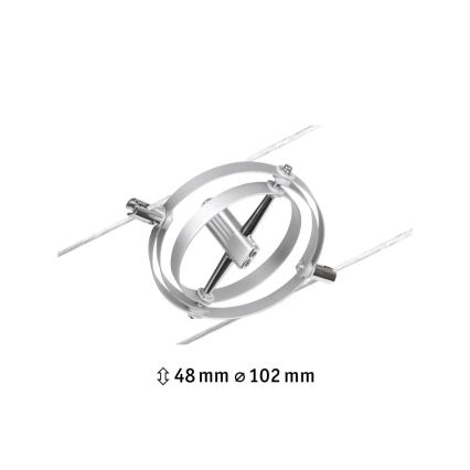 Paulmann 94437 - 1xGU5,3/10W Reflektor za tračni sistem CARDAN 12V mat krom