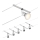 Paulmann 94442 - Komplet 5x GU5,3/10W, popoln kabelski sistem SALT 230V, mat krom