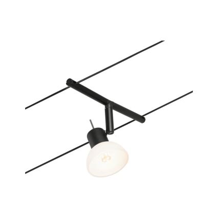Paulmann 94450 - Komplet 5xGU5,3/10W Popoln kabelski sistem SHEELA 230V črna