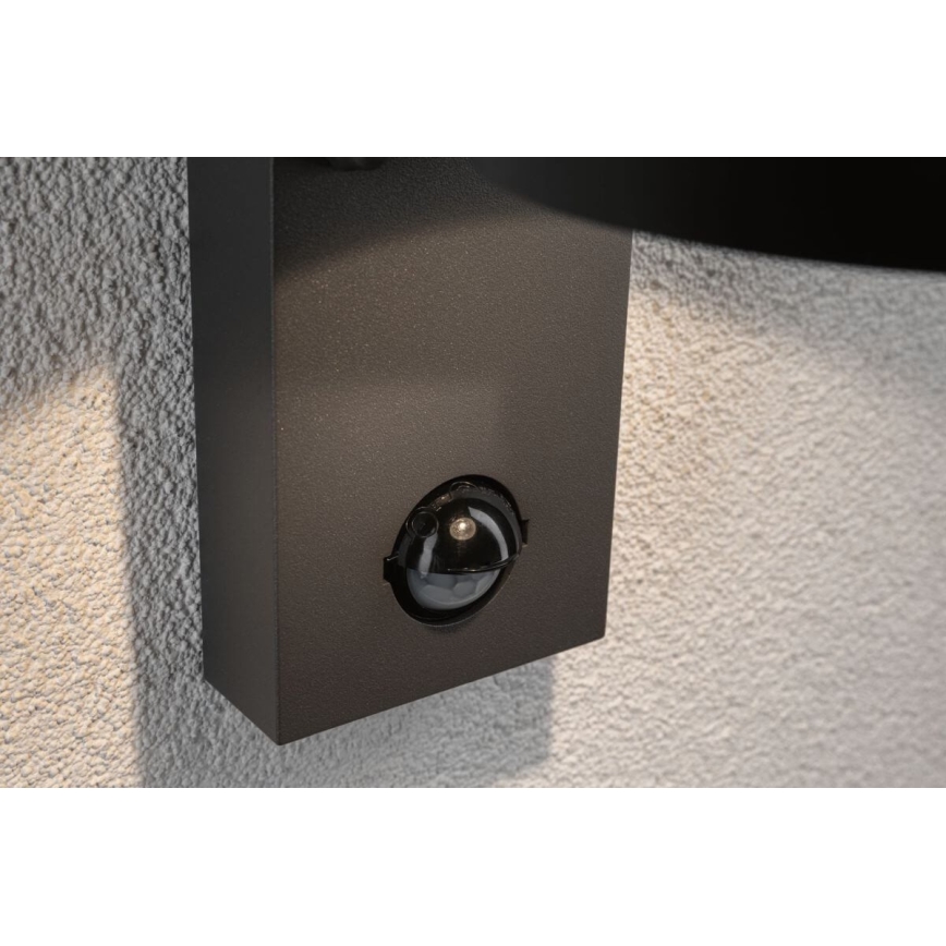 Paulmann 94453 - LED/6W IP44 Zunanja stenska svetilka s senzorjem CAPEA 230V