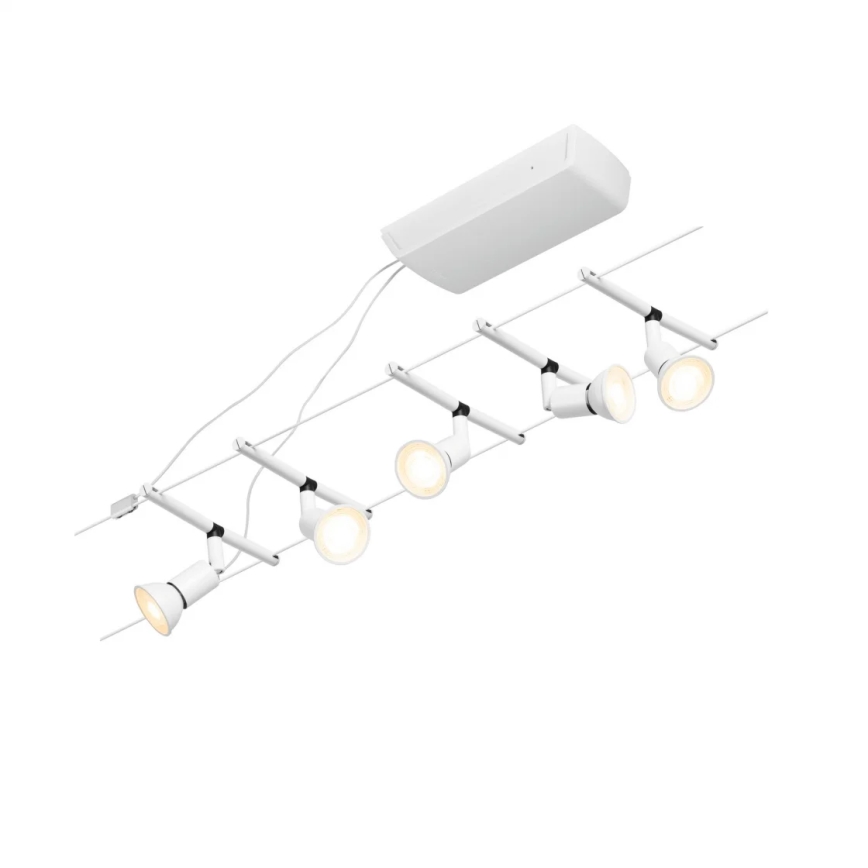 Paulmann 94458 - SET 5xGU5,3/10W Reflektor za tračni sistem SALT 230V bela