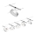Paulmann 94475 - Komplet 5xLED/5W, popoln kabelski sistem CIRCLE 230V, matni krom