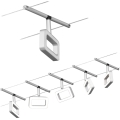 Paulmann 94481 - Komplet 5xLED/4,8W točkovnih svetilk za kabelski sistem FRAME 230V črna