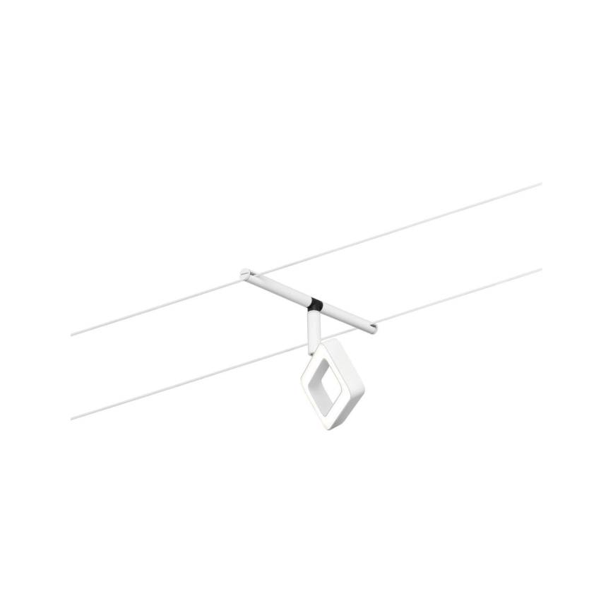 Paulmann 94483 - KOMPLET 5xLED/4,8W Kompleten sistem z napetim kablom FRAME 230V bela