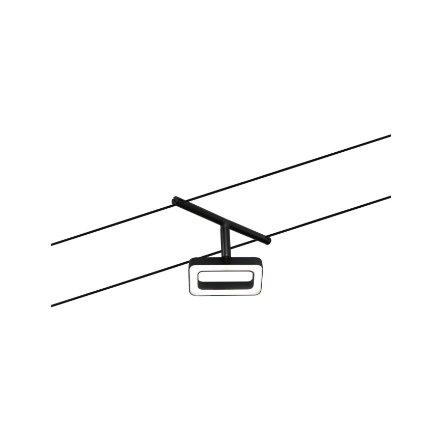 Paulmann 94485 - Komplet 5xLED/4,8W kompleten kabelski sistem FRAME 230V črna