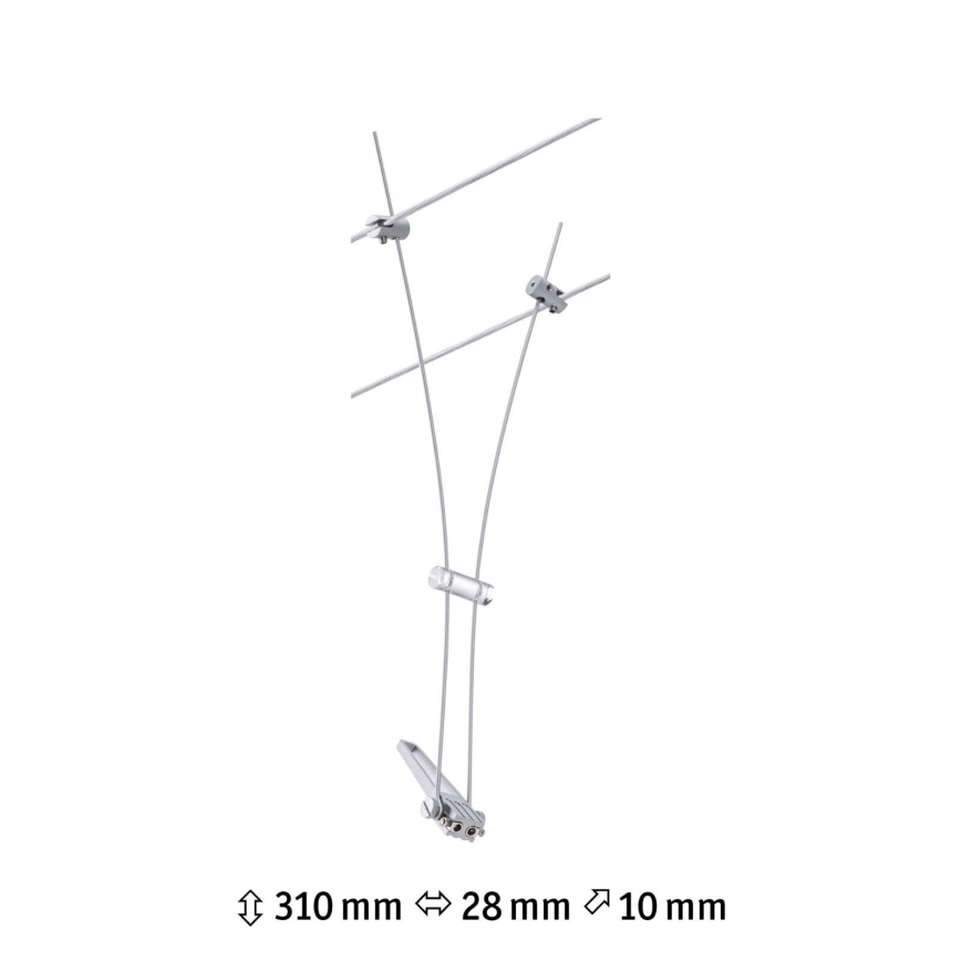 Paulmann 94487 - 1xGU5,3/50W Reflektor za tračni sistem COMET 230V mat krom