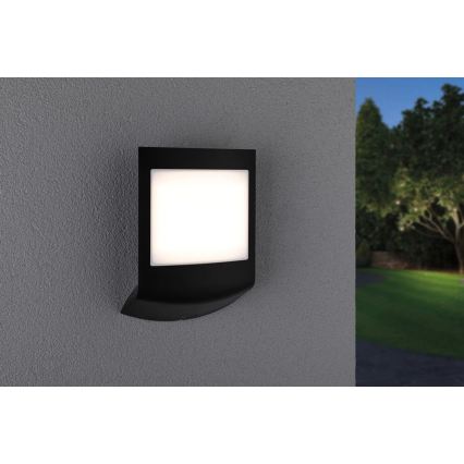 Paulmann 94513 - RGBW LED/8,2W IP44, zatemnjiva hišna številka s senzorjem mraka PADEA 230V, antracit