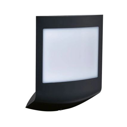 Paulmann 94513 - RGBW LED/8,2W IP44 Zatemnjiva zunanja stenska svetilka s senzorjem gibanja in senzorjem mraka PADEA 230V antracit