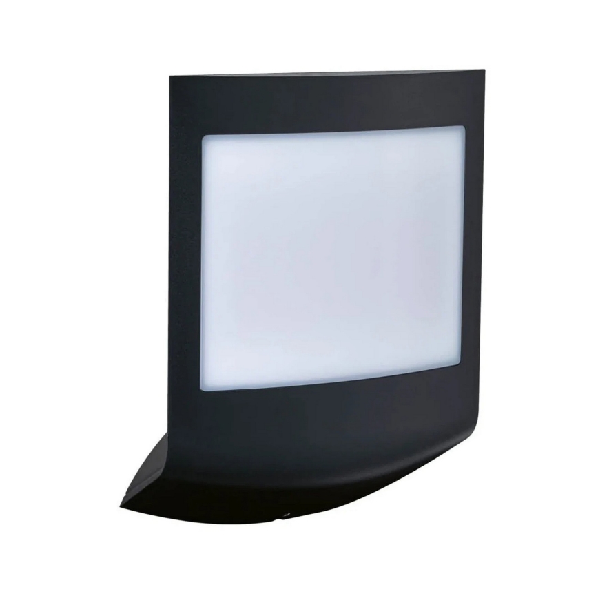 Paulmann 94513 - RGBW LED/8,2W IP44 Zatemnjiva zunanja stenska svetilka s senzorjem gibanja in senzorjem mraka PADEA 230V antracit