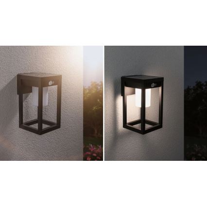 Paulmann 94572 -LED/5,5W IP44 Solarna stenska svetilka s senzorjem MARISOL 3,7V 2000 mAh