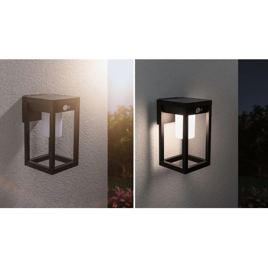 Paulmann 94572 -LED/5,5W IP44 Solarna stenska svetilka s senzorjem MARISOL 3,7V 2000 mAh