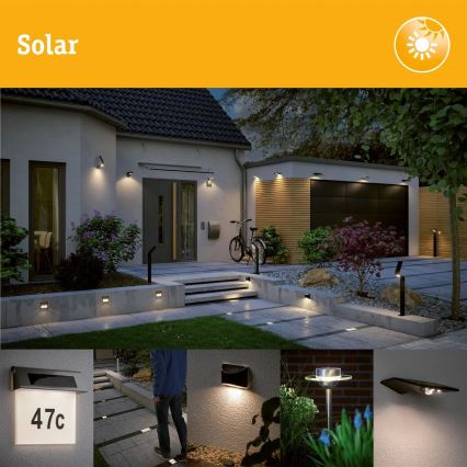 Paulmann 94578 - LED/0,1W IP67 Solarna vgradna svetilka DOMENIC 1,2V 1500 mAh