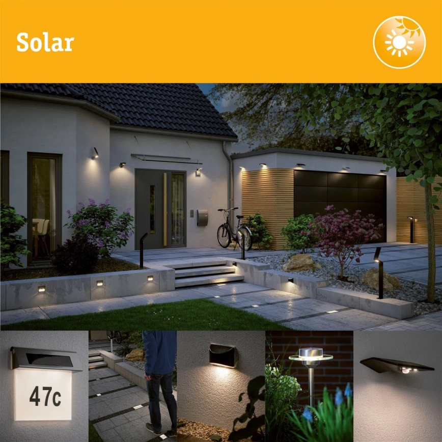 Paulmann 94578 - LED/0,1W IP67 Solarna vgradna svetilka DOMENIC 1,2V 1500 mAh
