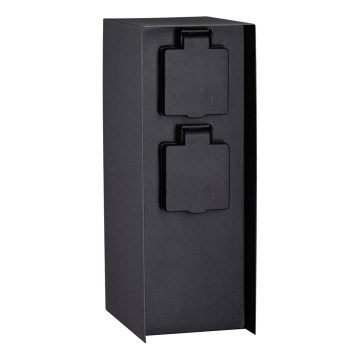 Paulmann 94657 - Zunanji stebriček z vtičnicami RIO 2Z SCHUKO 230V IP44