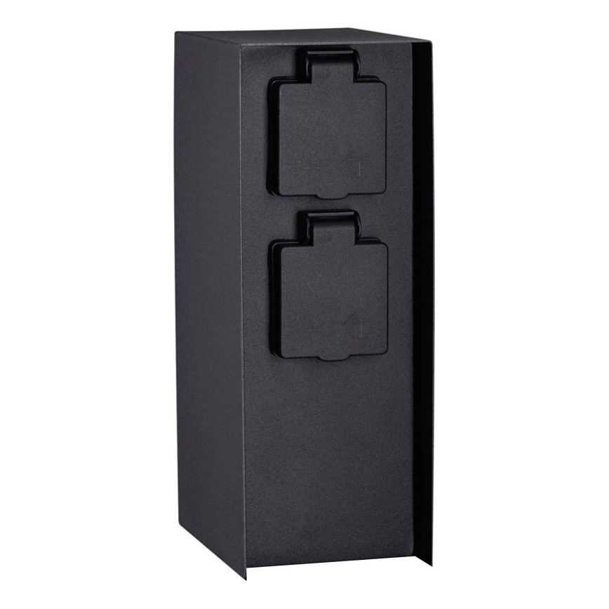 Paulmann 94657 - Zunanji stebriček z vtičnicami RIO 2Z SCHUKO 230V IP44