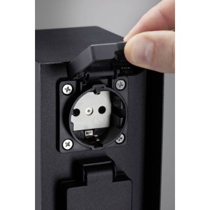 Paulmann 94657 - Zunanji stebriček z vtičnicami RIO 2Z SCHUKO 230V IP44