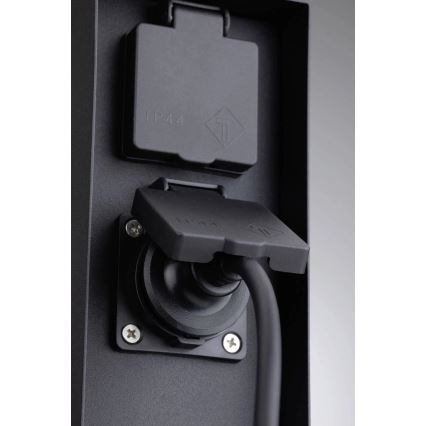 Paulmann 94657 - Zunanji stebriček z vtičnicami RIO 2Z SCHUKO 230V IP44